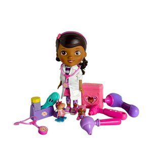 Doc McStuffins Doctor Set 9" Doll Hallie Hippo Baby Cece Accessories Playset Lot